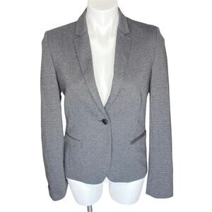 Cinque Gray & Black Button Front Women’s Blazer Suit Jacket size M